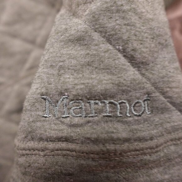 Marmot Quilted Snap Pullover Women’s Medium Sage Green Cozy Outdoor Layer - Picture 2 of 12